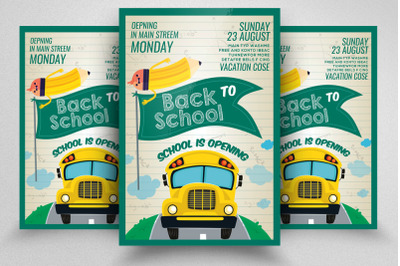 Back To School Flyer Temlplate