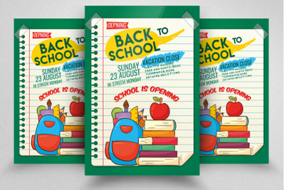 Back 2 School Flyer Template