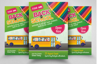 Back To School Flyer Template