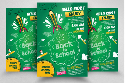 Back 2 School Flyer Template