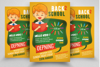 Back 2 School Flyer Template