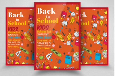 Back 2 School Flyer Template