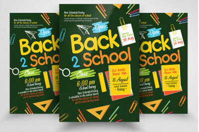 Back To School Flyer Template