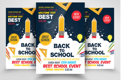 Back 2 School Flyer Template