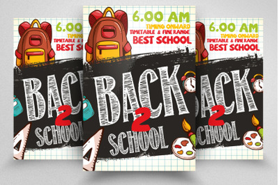 Back 2 School Flyer Template