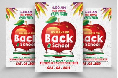 Back 2 School Flyer Template