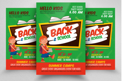 Back 2 School Flyer Template