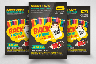 Back 2 School Flyer Template