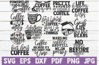 Coffee SVG Bundle | SVG Cut Files