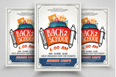 Back 2 School Flyer Template