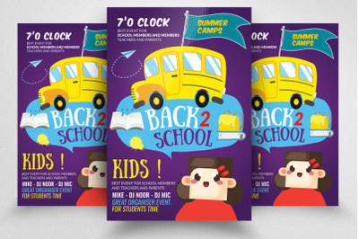 Back 2 School Flyer Template