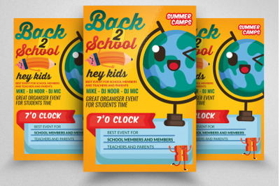 Back 2 School Flyer Template