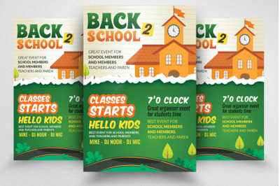 Back 2 School Flyer Template