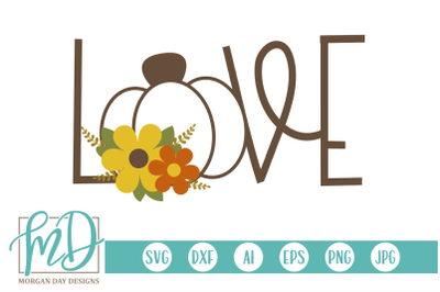 Love Pumpkin SVG