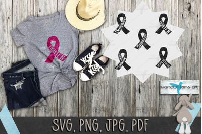 Cancer Awareness Ribbons  Printable, fighter, stay strong, survivor