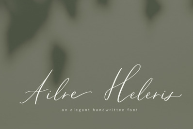 Ailre Heleris, an elegant script font