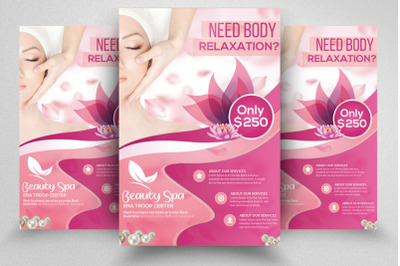 Spa &amp; Massage Center Flyer Template