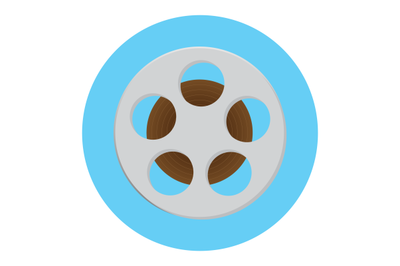 Reel of film icon illustration