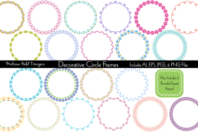Decorative Circle Frames