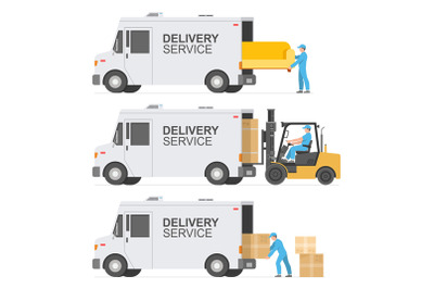 Delivery service. Warehouse logistic