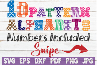 Pattern Alphabet SVG Bundle | SVG Cut Files