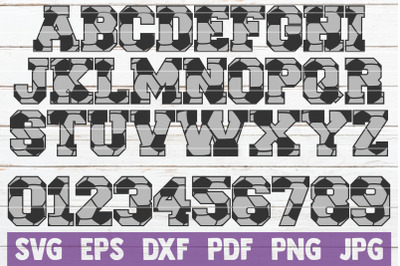 Soccer Alphabet SVG Cut File