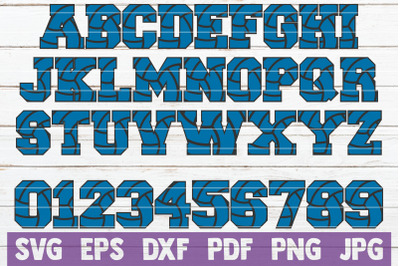 Volleyball Alphabet SVG Cut File