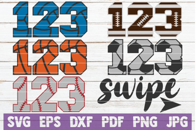 Sport Numbers SVG Cut File