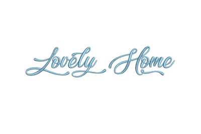 Lovely Home 15 sizes embroidery font