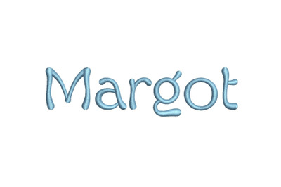 Margot 15 sizes embroidery font