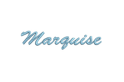 Marquise 15 sizes embroidery font