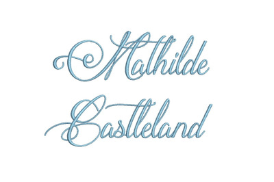 Mathilde Castleland 15 sizes embroidery font