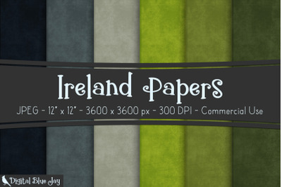 Ireland Green Digital Papers