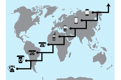 Stepwise evolution of technology