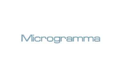 Microgramma 15 sizes