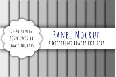 Panel mockup PSD for digital paper and backgrounds