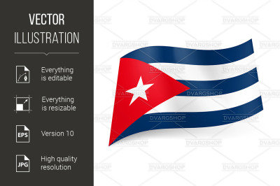 State flag of Cuba.