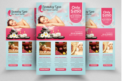 beauty spa Center Flyer Templte