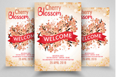 Cherry Blossom Flyer Template