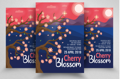 Cherry Blossom Flyer Template