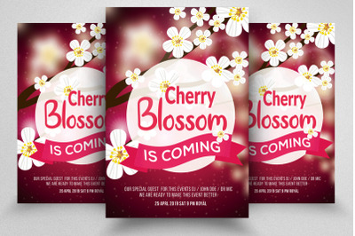 Cherry Blossom Flyer Template