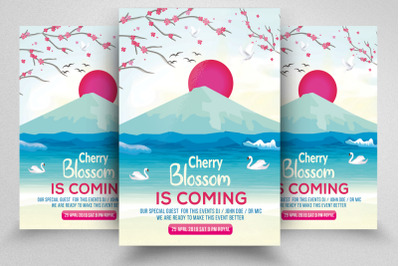 Cherry Blossom Flyer Template