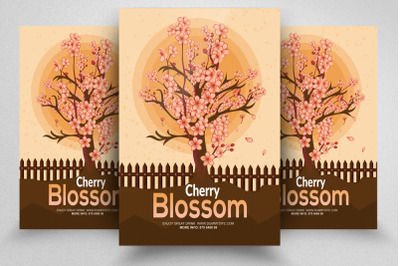 Cherry Blossom Flyer Template