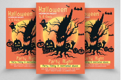 Halloween Trick or Treat Flyer Template