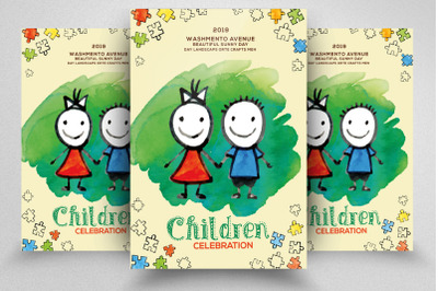 Children Day Flyer Template