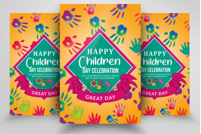 Happy Children Celebration Day Flyer