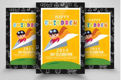 Happy Children Day Flyer