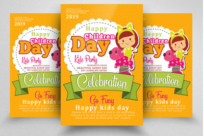 Happy Children Celebration Day Flyer