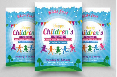 International Children&#039;s Day Flyer Template