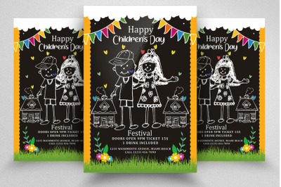 Children Day Flyer Template